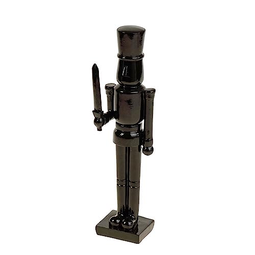 Werner Voß Nussknacker Figur mit Schwert in schwarz aus Polyresin von Werner Voss GmbH