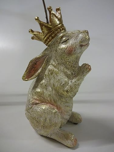 Werner Voß Osterhase Prinz Hase mit Krone 19cm Ostern Frühling Shabby Deko Figur Skulptur Häschen Kaninchen Gold Werner Voß Osterhase Prinz Hase mit Krone 19cm Ostern Frühling Shabby Deko Figur Skulptur Häschen Kaninchen Gold von Werner Voss GmbH
