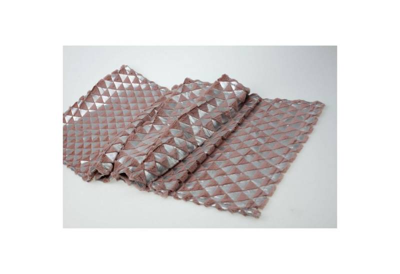 Werner Voß Läufer Läufer Dreiecke, rosa/silber Folienprint, 100% Polyester,40x180cm Werner Voß Läufer Läufer Dreiecke, rosa/silber Folienprint, 100% Polyester,40x180cm von Werner Voß