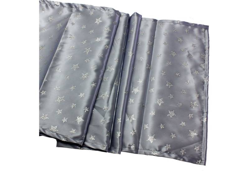 Werner Voß Läufer Läufer Silverstar, grau-silber 40x180cm, Satin, 100% PES von Werner Voß