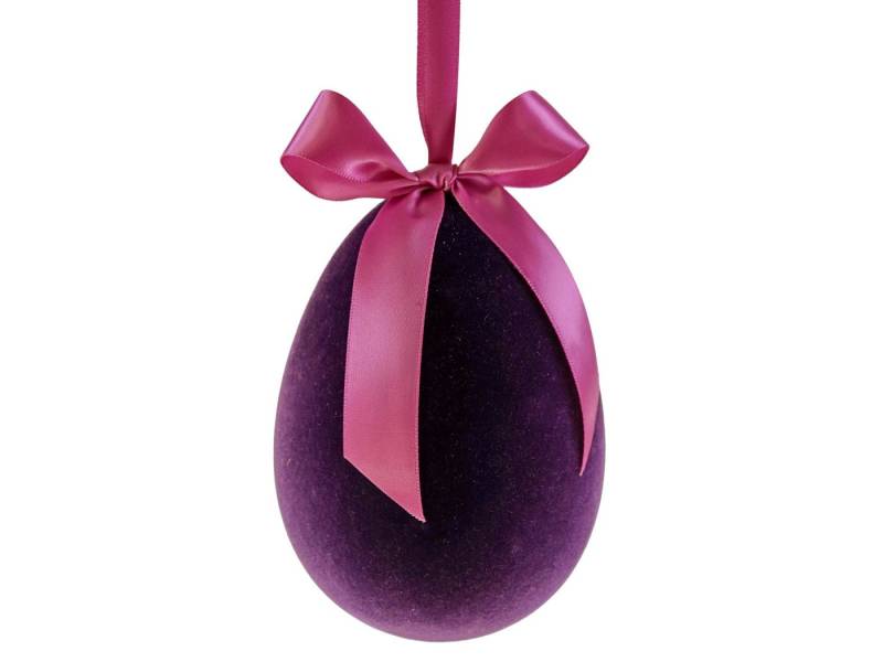 Werner Voß Dekofigur Voß Hänger Ei mit Schleife lila 11x15 cm von Werner Voß