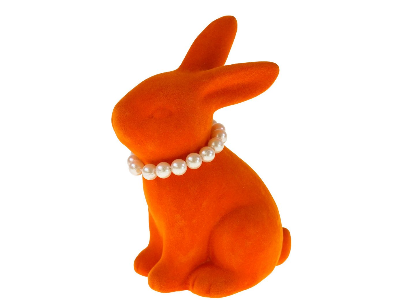 Werner Voß Dekofigur Hase mit Perlenkette orange 9,2x6,5x13cm Werner Voß Dekofigur Hase mit Perlenkette orange 9,2x6,5x13cm von Werner Voß