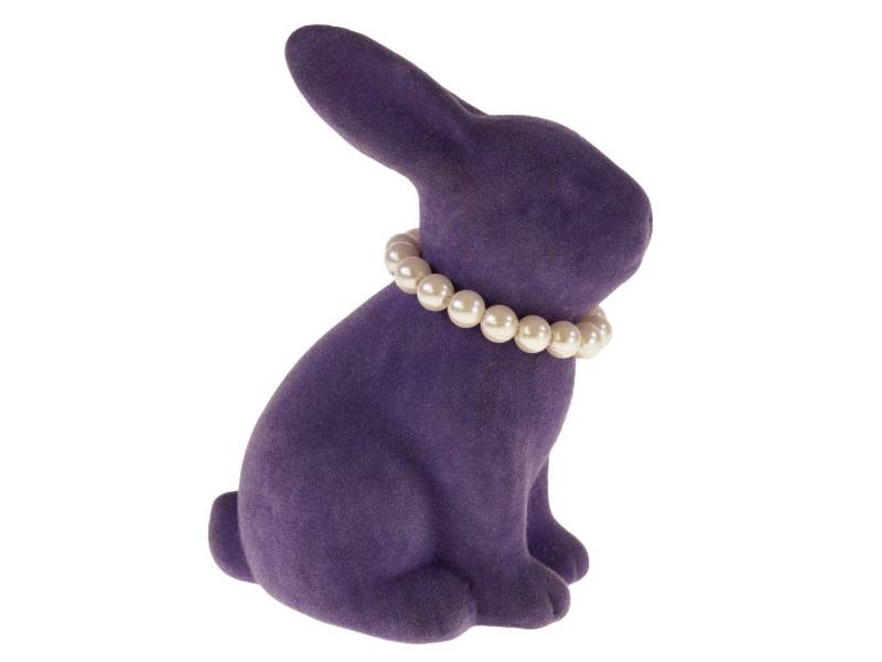 Werner Voß Dekofigur Hase mit Perlenkette violett 9,2x6,5x13cm Werner Voß Dekofigur Hase mit Perlenkette violett 9,2x6,5x13cm von Werner Voß