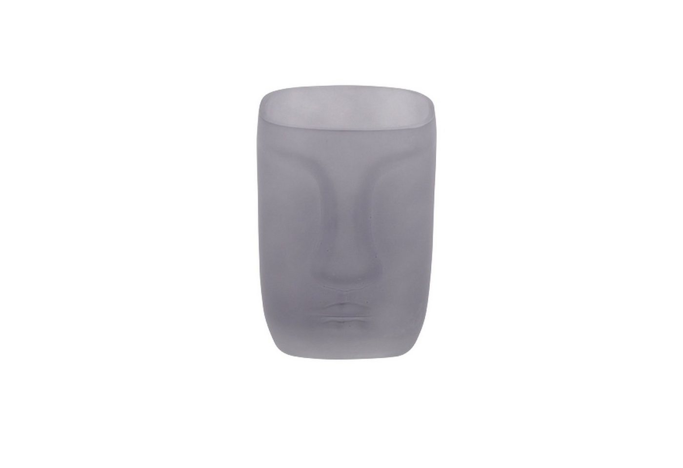 Werner Voß Dekovase Vase Face - grau - Glas - 10,5x15 cm von Werner Voß