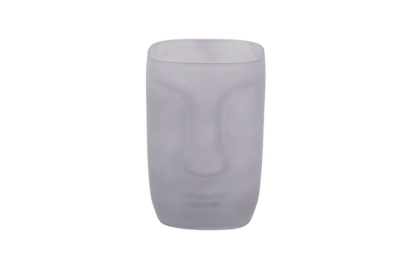Werner Voß Dekovase Vase Face - grau - Glas - 13x20 cm von Werner Voß