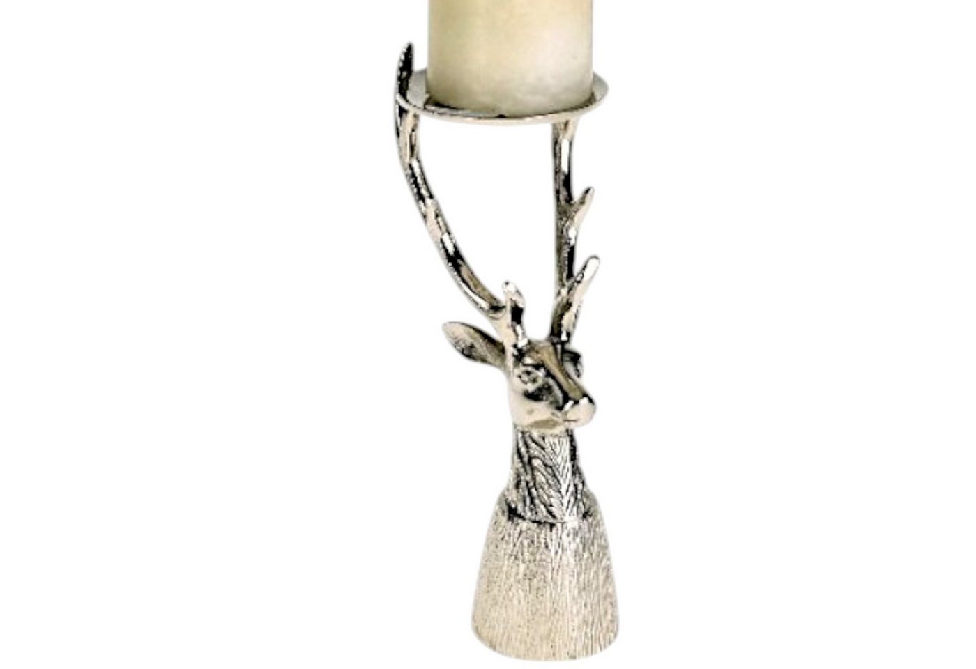 Werner Voß Kerzenhalter Kerzenleuchter Hirsch Aluminium Silber 25,5 cm Weihnachten Rustikal Werner Voß Kerzenhalter Kerzenleuchter Hirsch Aluminium Silber 25,5 cm Weihnachten Rustikal von Werner Voß