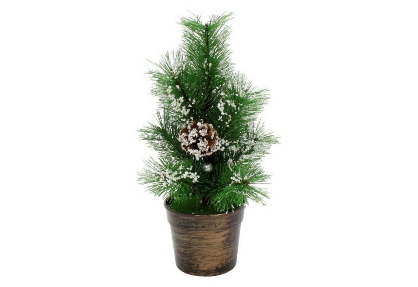 Werner Voß Künstlicher Weihnachtsbaum 2x Tannenbaum beschneit im Übertopf 24cm mit Beeren und Zapfen Deko Werner Voß Künstlicher Weihnachtsbaum 2x Tannenbaum beschneit im Übertopf 24cm mit Beeren und Zapfen Deko von Werner Voß