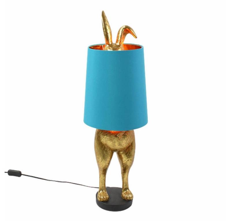 Werner Voß Tischleuchte Hiding Bunny Türkis 74 cm, ohne Leuchtmittel von Werner Voß