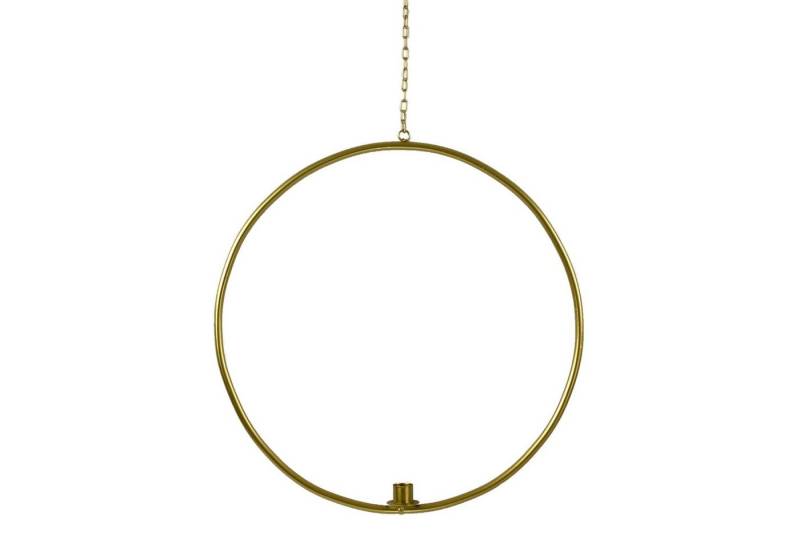 Werner Voß Wanddekoobjekt Metallring Hoop z. Hängen m. Stabkerzentülle, gold, D.43 cm Werner Voß Wanddekoobjekt Metallring Hoop z. Hängen m. Stabkerzentülle, gold, D.43 cm von Werner Voß