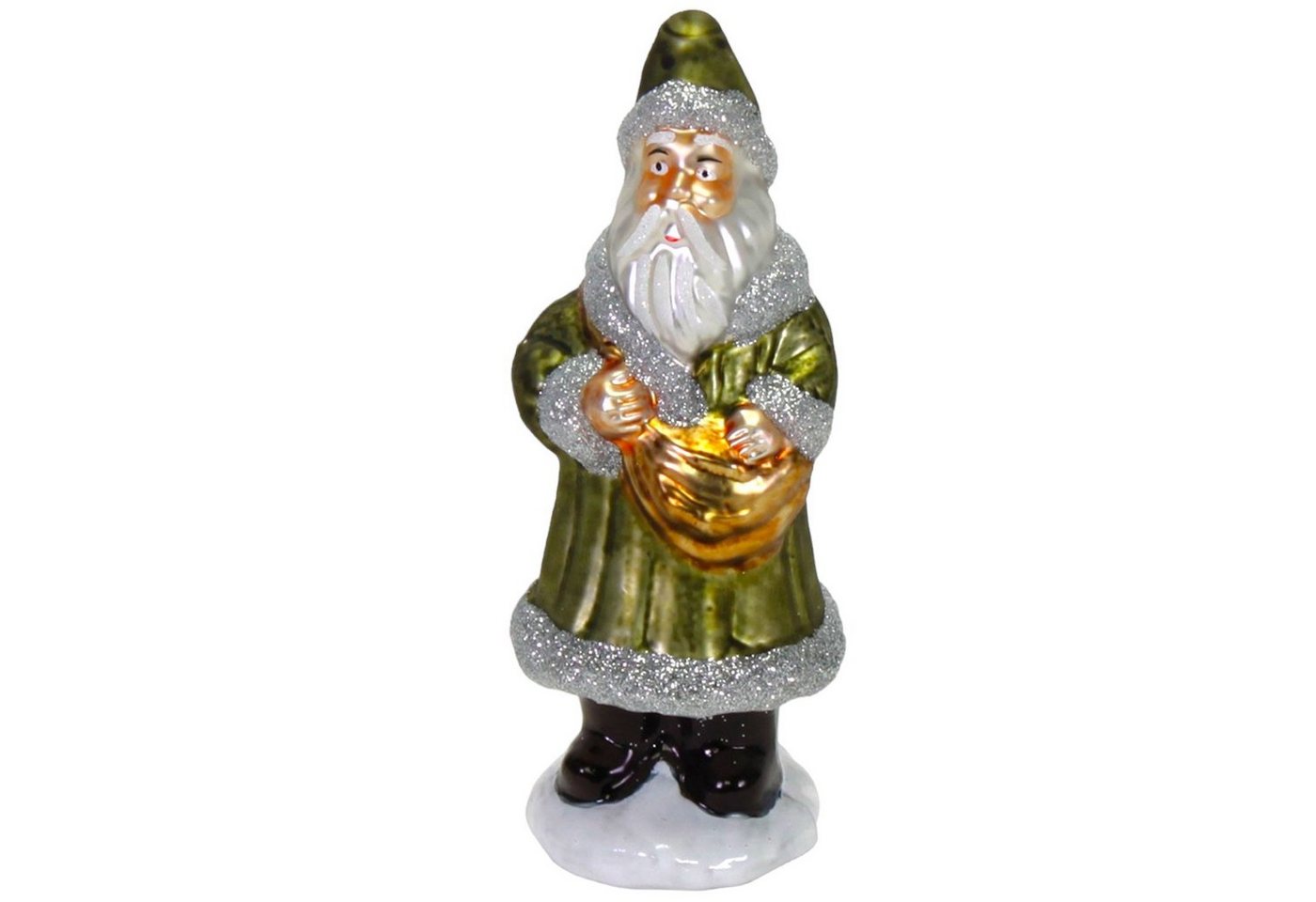 Werner Voß Weihnachtsmann Glas Santa Nikolaus Figur Grün 15cm von Werner Voß