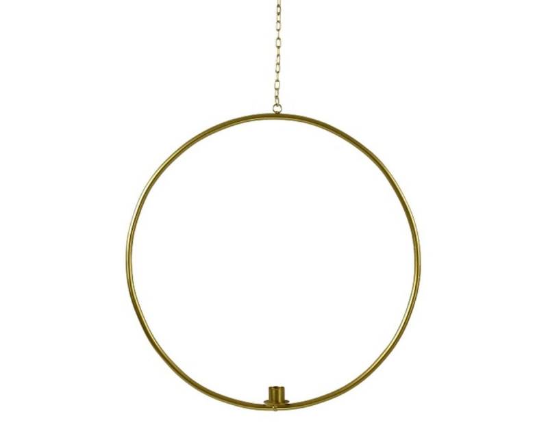 Werner Voß Windlicht Metallring hängend gold Kerzen Halter Ständer Stab Deko Weihnachten von Werner Voß