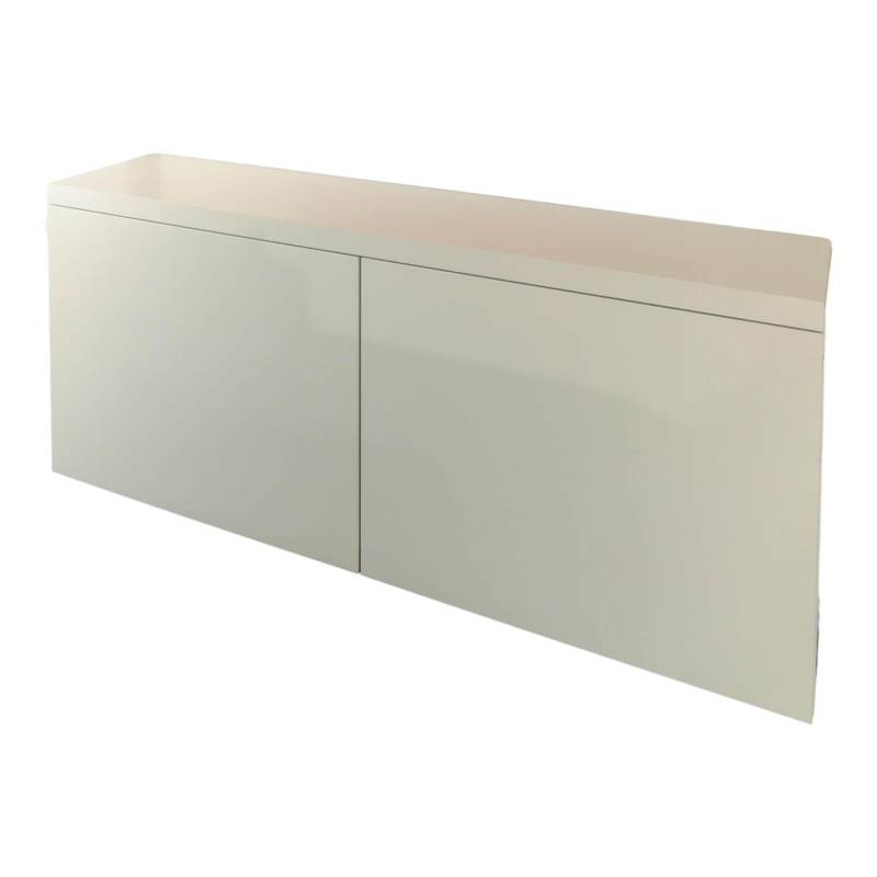 Schiebetürenschrank Basic Cap Melaminbeschichtet Weiß Mit Schiebefronten Grifflo... von WernerWorks
