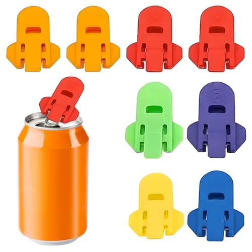 8 Stück Getränkedosenöffner Ringöffner Getränke Dosendeckel Einfacher Manueller Getränkedosendeckelöffner 6 Farben Zum offnen Von Getranken Geeignet Für Cola Limonade Bier von Werownsgso