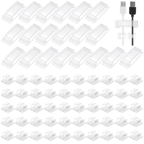 Werownsgso 70 Stück Kabelhalter 50 Kleine+20 Große,Transparent Kabel Organizer,Kabelklemmen Selbstklebend für Cable Management Zuhause Büro Werownsgso 70 Stück Kabelhalter 50 Kleine+20 Große,Transparent Kabel Organizer,Kabelklemmen Selbstklebend für Cable Management Zuhause Büro von Werownsgso