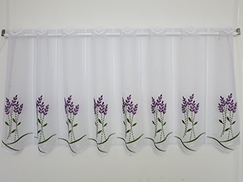 Werterhalt ums Haus Panneaux Scheibengardine Lavendel grün/lila ca. 44 cm hoch - Preis: 1 Musterbreite à 16 cm = 1 Stück Werterhalt ums Haus Panneaux Scheibengardine Lavendel grün/lila ca. 44 cm hoch - Preis: 1 Musterbreite à 16 cm = 1 Stück von Werterhalt ums Haus