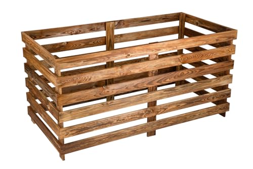 Komposter Kompostbehälter Holzkomposter Hochbeet Garten 140x73x70 cm Werth-Holz von Werth-Holz