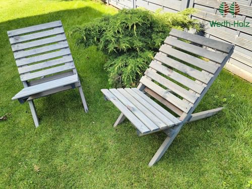 Werth-Holz Valencia 2er-Set Gartenstühle Balkonstühle Holz 2 Stück Hellgrau Werth-Holz Valencia 2er-Set Gartenstühle Balkonstühle Holz 2 Stück Hellgrau von Werth-Holz