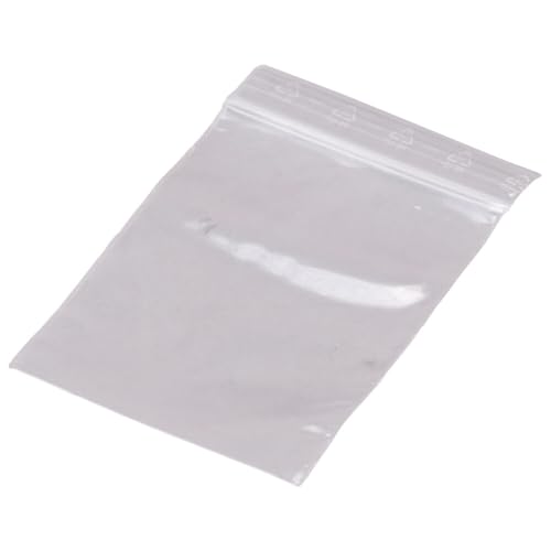 Druckverschlussbeutel, Folienbeutel, LDPE, Transparent, 50 my, 70 x 100 mm, 1000 Stück von Wertpack