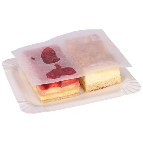 Sahneabdeckpapier, Trennpapier für Kuchen, Wachspapier in weiß, 18 x 24 cm, 1000 Stück von Wertpack