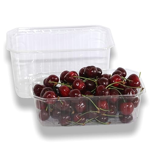 Wertpack Beerenschalen klar ca. 1000 g aus rPET, 19,6 x 12 x 10,5 cm, 1000 Stück von Wertpack