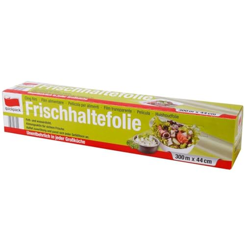 Frischhaltefolie, PE, Transparent, Spenderbox, 10 my, 44 cm x 300 m, 1 Rolle(n) von Wertpack
