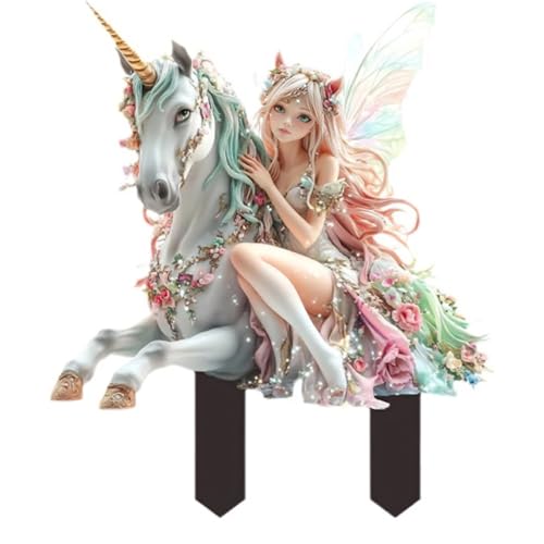 Feen-Acryl-Dekopfahl – für drinnen und draußen, wasserdicht, verschleißfest, Bodenornament, Garten, Hof, Rasen, dekorative Figur Feen-Acryl-Dekopfahl – für drinnen und draußen, wasserdicht, verschleißfest, Bodenornament, Garten, Hof, Rasen, dekorative Figur von Werwing