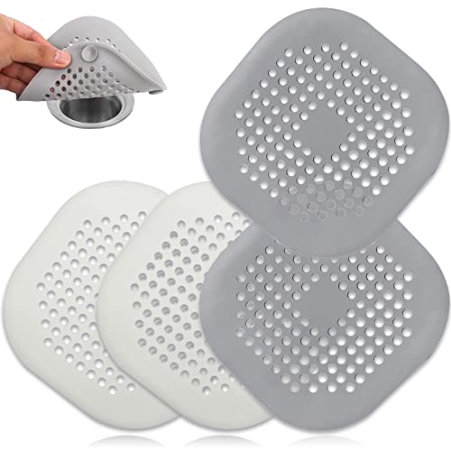 Werwing Abfluss-Haarfänger – 15 x 15 cm, quadratisch, langlebig, Silikon, Duschablaufabdeckung mit integrierten Saugnäpfen, Badewannen-Haarstopfen für Badezimmer, Küche, 4 Stück Werwing Abfluss-Haarfänger – 15 x 15 cm, quadratisch, langlebig, Silikon, Duschablaufabdeckung mit integrierten Saugnäpfen, Badewannen-Haarstopfen für Badezimmer, Küche, 4 Stück von Werwing