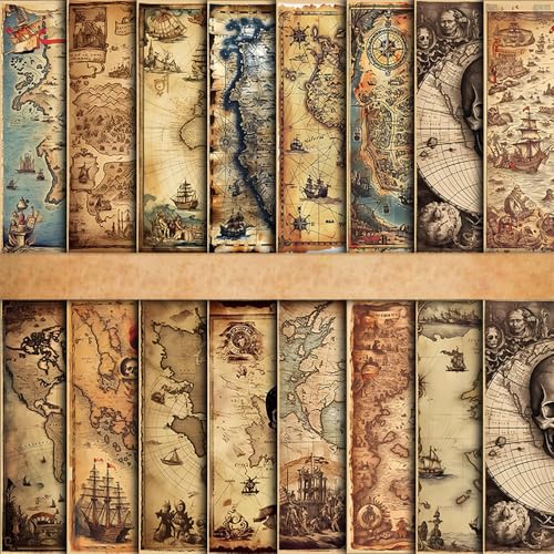 Werwing Vintage Paper Pad Collection: Multi-Pattern Backgrounds for Crafting, Journals, Cards, and Albums - Ideal for DIY Enthusiasts von Werwing