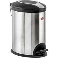Wesco - Mülleimer Abfalleimer Treteimer 5 Liter Edelstahl matt / Kunststoff von Wesco
