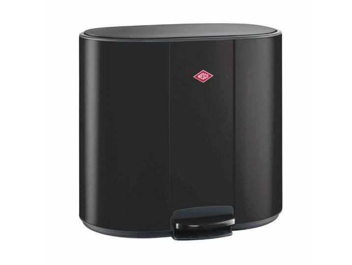 WESCO Mülltrennsystem ® Multi Collector 3, freistehender Behälter, schwarz, schwarz matt von Wesco