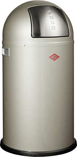Wesco 175 831 Pushboy Abfallsammler 50 Liter neusilber, 40 x 40 x 75.5cm Wesco 175 831 Pushboy Abfallsammler 50 Liter neusilber, 40 x 40 x 75.5cm von WESCO