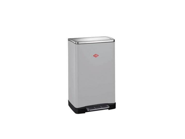 Wesco ABFALLSAMMLER BIG DOUBLE BOY, Hellgrau, Kunststoff, 2x18 L, 40.5x65x34.5 cm, Made in Germany, Küchen, Küchenausstattung, Mülleimer von Wesco