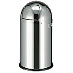 Wesco Papierkorb mit Druckdeckel Edelstahl 50 L 75,5 cm (H) Silber von Wesco