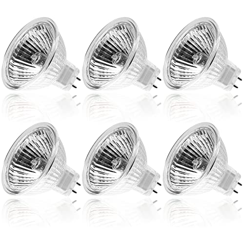 WeshLMPO Halogen Mr16 Gu5.3 Halogen Leuchtmittel Dimmbar Halogen 12v 20w Warmweiß 2700K for Halogenstrahler Einbau Schienenbeleuchtung Pack of 6 von WeshLMPO