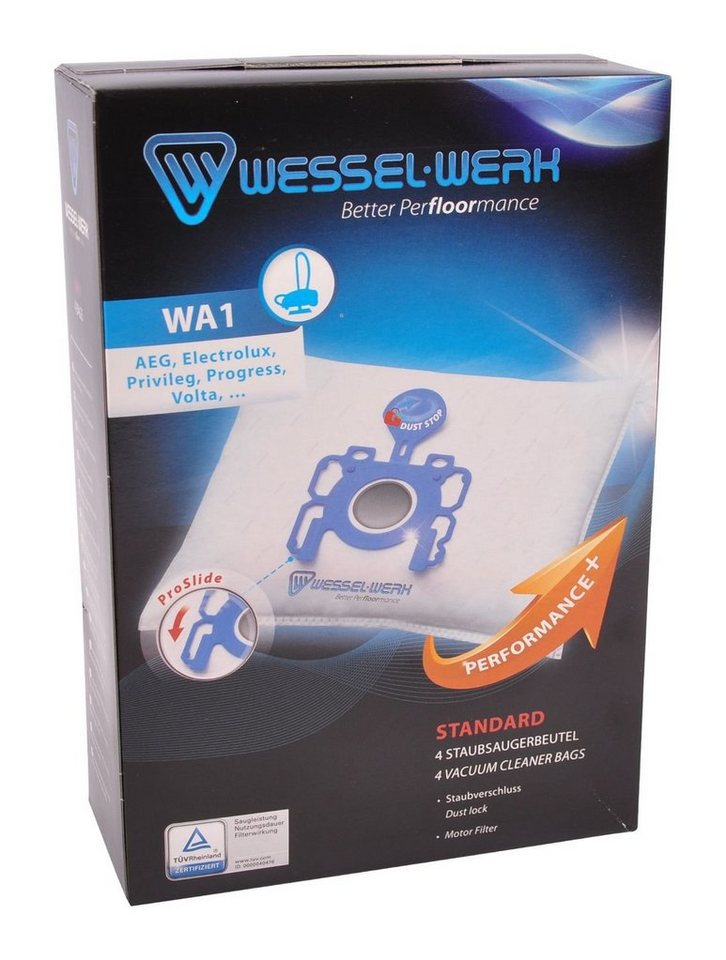 Wessel-Werk Staubsaugerbeutel 4 x WA1 = Swirl A07 Staubsaugerbeutel AEG Electrolux Privileg Progress Wessel-Werk Staubsaugerbeutel 4 x WA1 = Swirl A07 Staubsaugerbeutel AEG Electrolux Privileg Progress von Wessel-Werk
