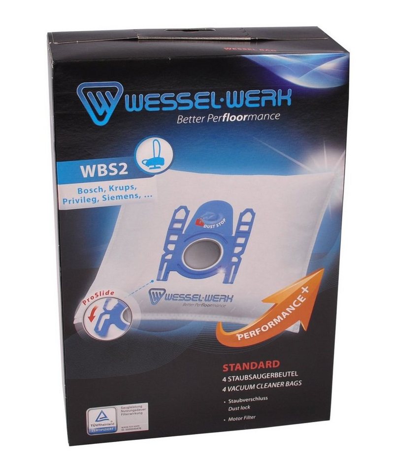 Wessel-Werk Staubsaugerbeutel 4 x WBS2 = Swirl S62/S67 Staubsaugerbeutel für Bosch Privileg Siemens Wessel-Werk Staubsaugerbeutel 4 x WBS2 = Swirl S62/S67 Staubsaugerbeutel für Bosch Privileg Siemens von Wessel-Werk
