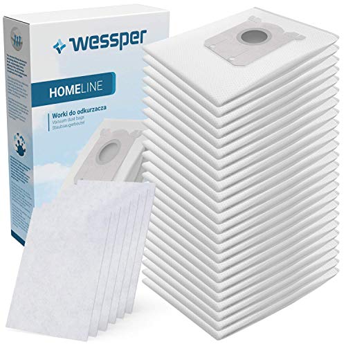Wessper 24x Staubsaugerbeutel für Universal S-Bag Philips Performer. Performer Pro Active Compact Expert FC8729 FC9150 FC9179 FC9180 FC9199 FC8520 FC8529 inkl. 6 Filter von Wessper