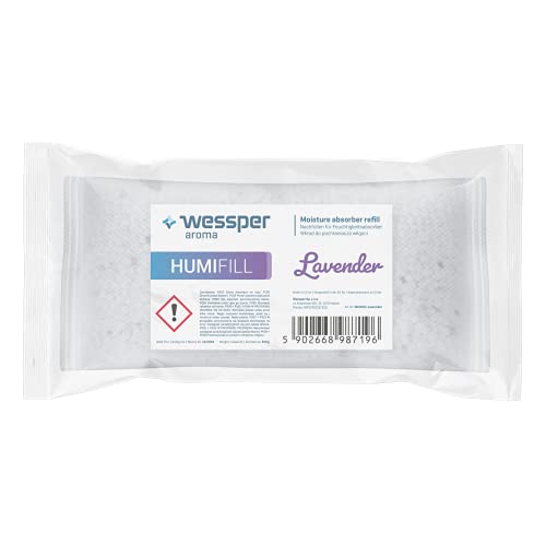 Wessper 5X Lavendel Luftentfeuchter Nachfüllbeutel - Granulat im 250g – verhindert Schimmel, Moder, üble Gerüche, Stockflecken – Raum-Entfeuchter Wessper 5X Lavendel Luftentfeuchter Nachfüllbeutel - Granulat im 250g – verhindert Schimmel, Moder, üble Gerüche, Stockflecken – Raum-Entfeuchter von Wessper