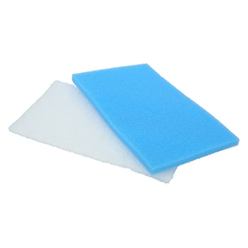 Universal Schaumstofffilter Set – Waschbarer EPA Mikrofilter für Staubsauger | Maße: 12x20x2 cm | Trockenanwendung | Einlass- und Auslassfilter | Geeignet für Haushaltsstaubsauger von Wessper