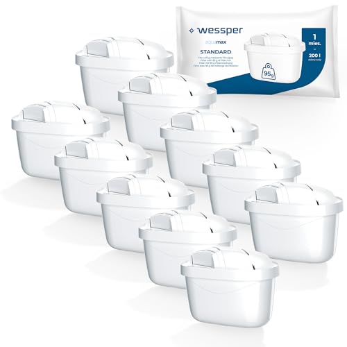 Wasserfilter Kartuschen Kompatibel mit BRITA Maxtra+ Filter, Brita Maxtra Plus Filter, 10er Pack von Wessper