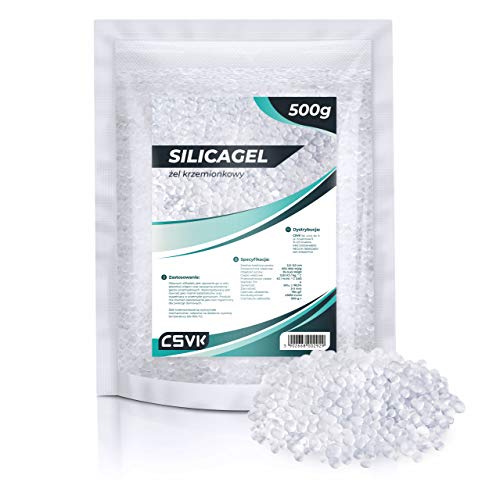 Wessper 500 g Silica Gel Weiß Regenerierbar Kieselgel, Trockenmittel Luftentfeuchter ohne Indikator | Universal Silikagel gegen Schimmel & Korrosion | Silicagel Zum Trockenblumen Haus Auto Vitrinen Wessper 500 g Silica Gel Weiß Regenerierbar Kieselgel, Trockenmittel Luftentfeuchter ohne Indikator | Universal Silikagel gegen Schimmel & Korrosion | Silicagel Zum Trockenblumen Haus Auto Vitrinen von Wessper