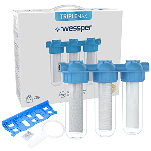 Wessper 10" 3-Stufen 1 Zoll IG Wasserfilter Vorfilter System Hauswasseranlage Brunnen Wessper 10" 3-Stufen 1 Zoll IG Wasserfilter Vorfilter System Hauswasseranlage Brunnen von Wessper