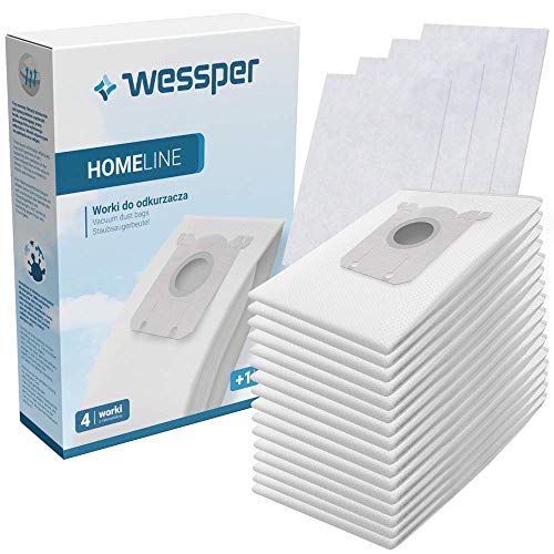 Wessper 16x Staubsaugerbeutel Kompatibel mit AEG VX4, VX6 (alle Versionen) – Ersatz für GR201, S-Bag & Swirl PH86 + 4x Mikrofilter von Wessper