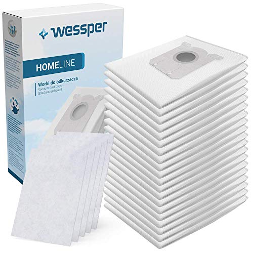 Wessper 20x Staubsaugerbeutel für Universal S-Bag Philips Performer. Performer Pro Active Compact Expert FC8729 FC9150 FC9179 FC9180 FC9199 FC8520 FC8529 inkl. 5 Filter von Wessper