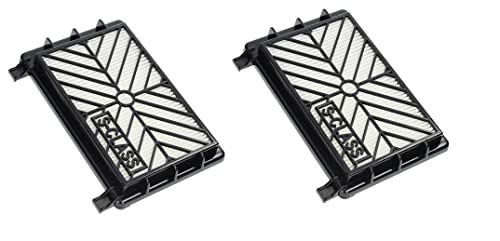 Wessper 2x Hepa-Filter EFH12W für Philips Expression Cityline Compact EasyLife ErgoFit Expression Gemini Home Hero Impact Mobilo Triathlon Vision/Excel Universe Studio Staubsauger von Wessper