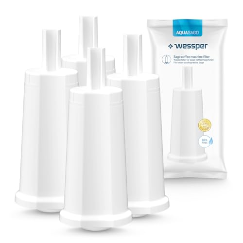 Wessper 4 Stück Wasserfilter für Sage Kaffeemaschinen | Barista Zubehör Ersatz für Sage, Sage Barista Express Pro SES008, SES875,BES920, SES980, SES990, BES811, SES878, SES880, SES811 Wessper 4 Stück Wasserfilter für Sage Kaffeemaschinen | Barista Zubehör Ersatz für Sage, Sage Barista Express Pro SES008, SES875,BES920, SES980, SES990, BES811, SES878, SES880, SES811 von Wessper