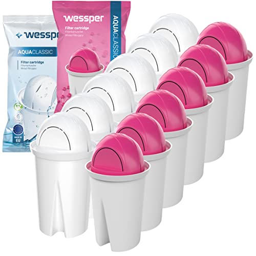 Wessper Classic Wasserfilter Kartuschen 6x Universal + 6x Magnesium passend für Brita Classic Filterkartuschen, Pack 6+6 von Wessper