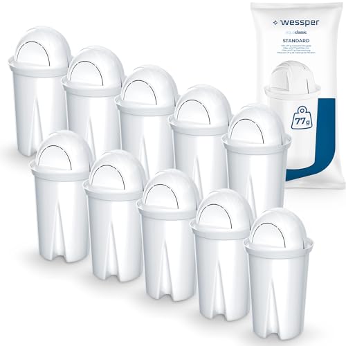 Wessper Classic Wasserfilter Kartuschen passend für Brita Classic Filterkartuschen, Pack 10 von Wessper