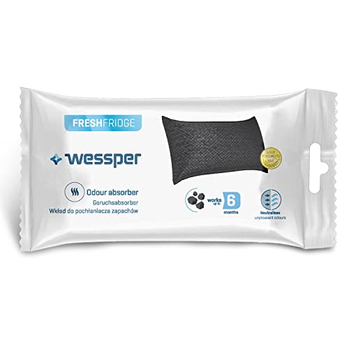 Wessper Fresh Fridge Nachfüllpack mit Aktivkohle für eine lange Wirkungsdauer Natürlicher Geruchsneutralisierer, Kühlschrank Geruchskiller Lebensdauer 6 Monate ink.-1 Stück von Wessper