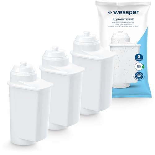 Wessper Wasserfilter Kartusche 3 Stücke TZ700D3, 467873, 575491, Brita Intenza Filter für Kaffeevollautomaten | Kompatibel mit Siemens EQ 6,9, TI305206RW, Bosch TCZ7003 TCZ-7003 TCZ7033 Wessper Wasserfilter Kartusche 3 Stücke TZ700D3, 467873, 575491, Brita Intenza Filter für Kaffeevollautomaten | Kompatibel mit Siemens EQ 6,9, TI305206RW, Bosch TCZ7003 TCZ-7003 TCZ7033 von Wessper